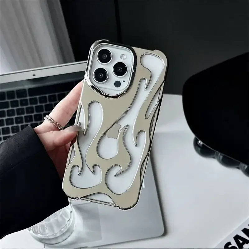 3D Flame Pattern Slim iPhone Case – Mobizzio
