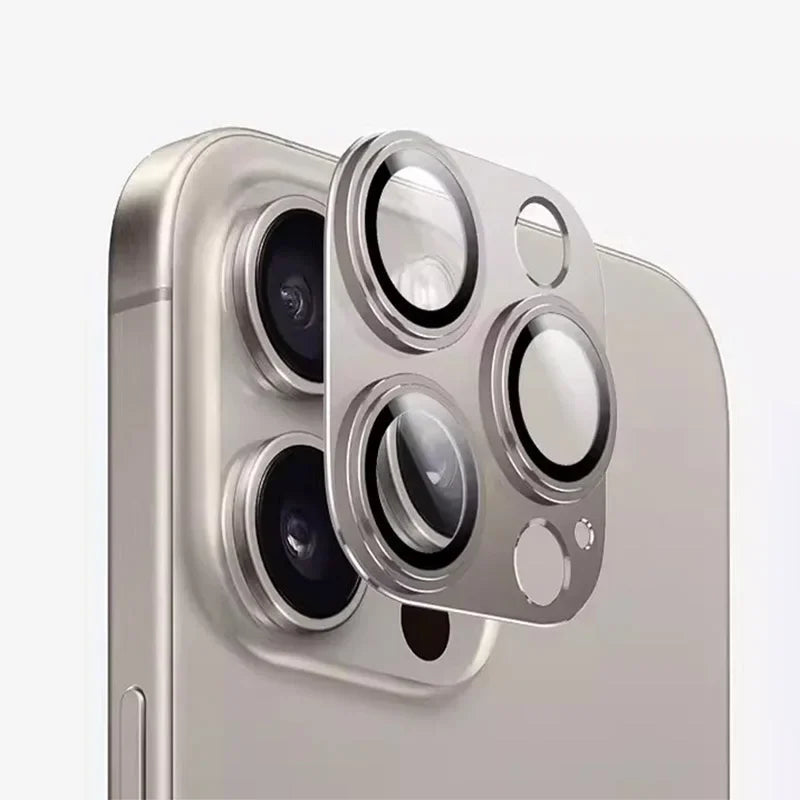 Camera Lens Protector For IPhone 15 16 Pro Max Metal Lens Ring Glass For IPhone 16 15 Plus 15 Pro Max Protective Lens Cap