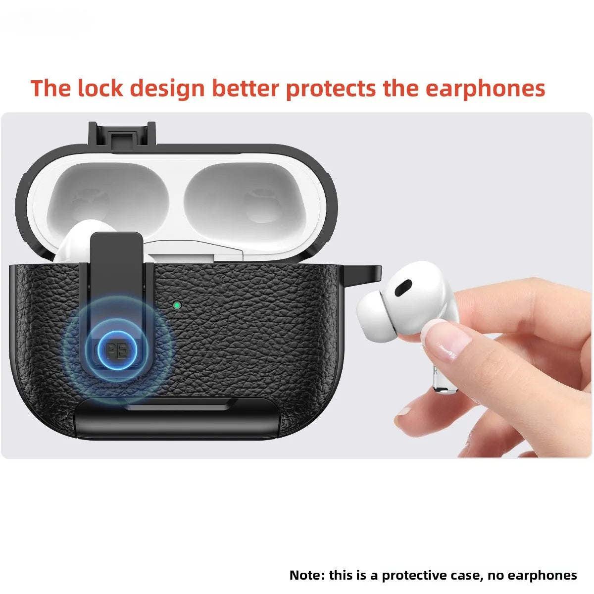 Can be used in mobile phone holders For AirPods 4 Case Shockproof Protective Cover For Airpods Pro 2nd AirPods4 Leather Bracket