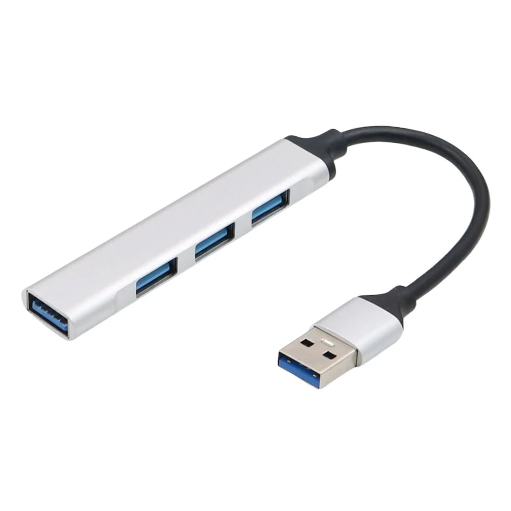 4-In-1 USB 3.0 Hub Adapter 5Gbps USB Splitter USB C To USB Hub Multiple USB 3.0 Hub USB Port Expander for Laptop and PC
