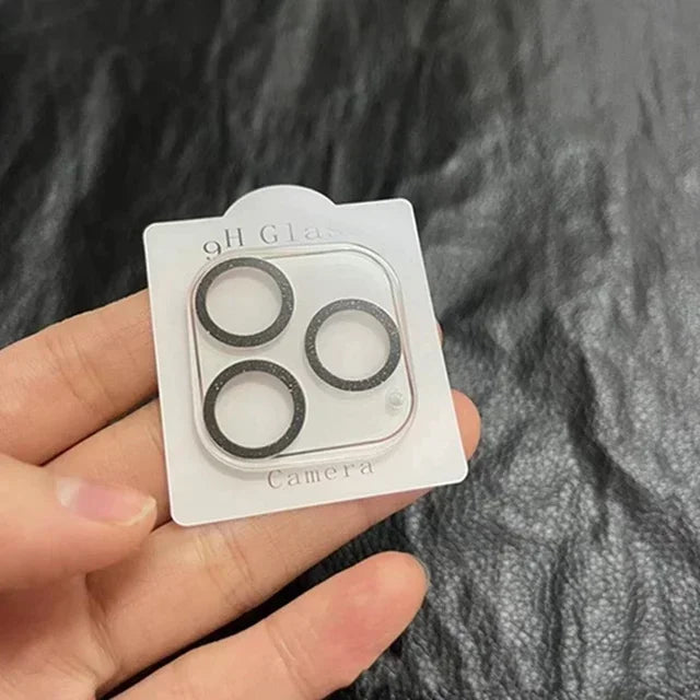 Bling Glitter Diamond Clear Camera Lens Protector for IPhone 15 14 13 12 17 16 Pro Max Mini Plus 16Pro 15Pro 16Promax Cover