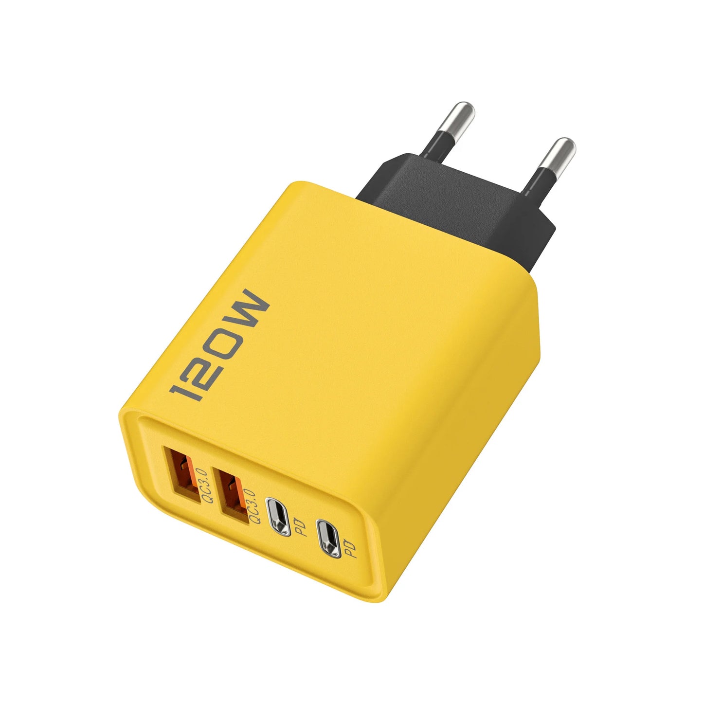 120W 4 Port USB Type C Charger Fast Charging Data Cable USB Phone Charger Adapter for Samsung iPhone Xiaomi Huawei Wall Charger