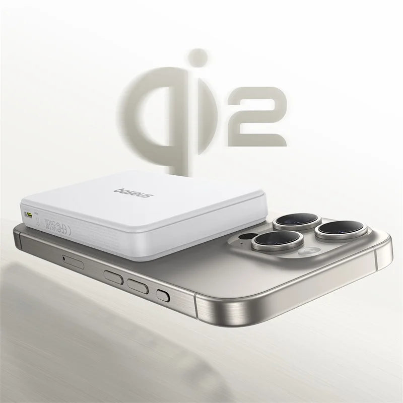 Baseus Qi2 Magnetic Power Bank 10000mah 15W Wireless Charging 22.5W Wired Charge Qi2-Certified for iPhone 16 15 14 13 12 Pro Max