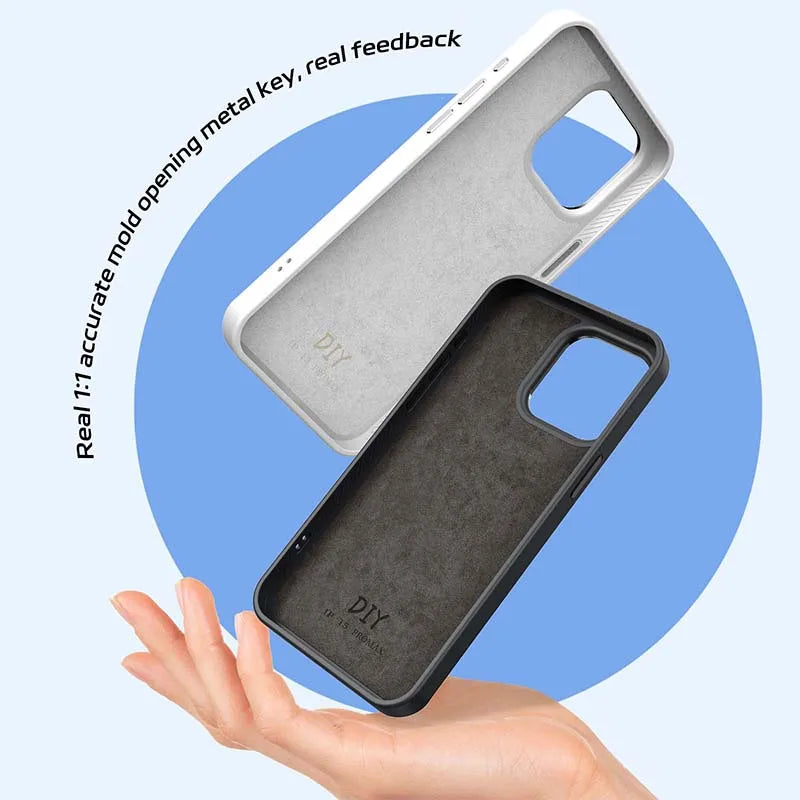 Premium NFC E-Ink Screen Phone Case – Customizable DIY Smart Cover for iPhone 13/14/15/16 Pro