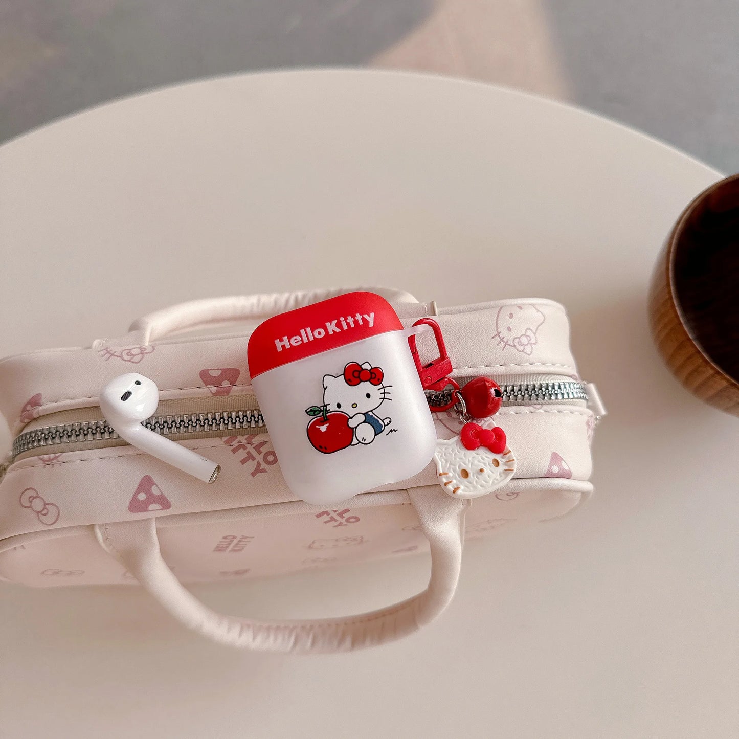 For Airpods 1 2 3 4 Pro Pro 2 Color Collision Fashion Hello Kitty Matte TPU Earphone Case Accessories Cover