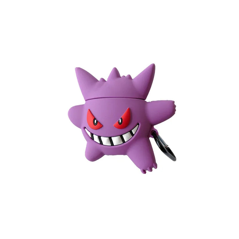 Pokemon Purple Gengar Shockproof Protective Earphone Silicone Cover For Airpods Pro 2 Case/Airpods 1/2/3 Case Kids Girls