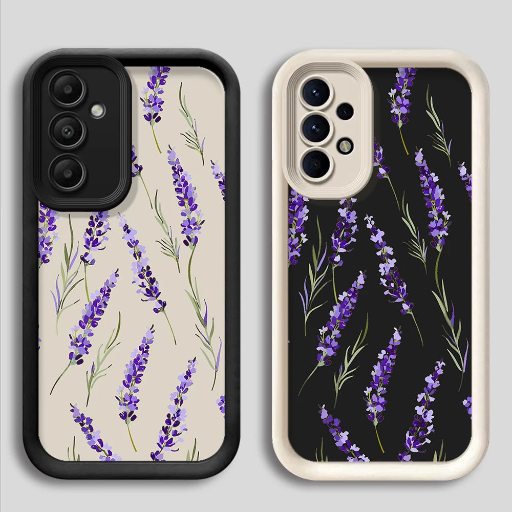 Little tulip Phone Case for Samsung Galaxy A25 A35 A15 A51 A55 A51 A71 A72 A73 A52 A52s A53 A54 4G 5G Soft Copa