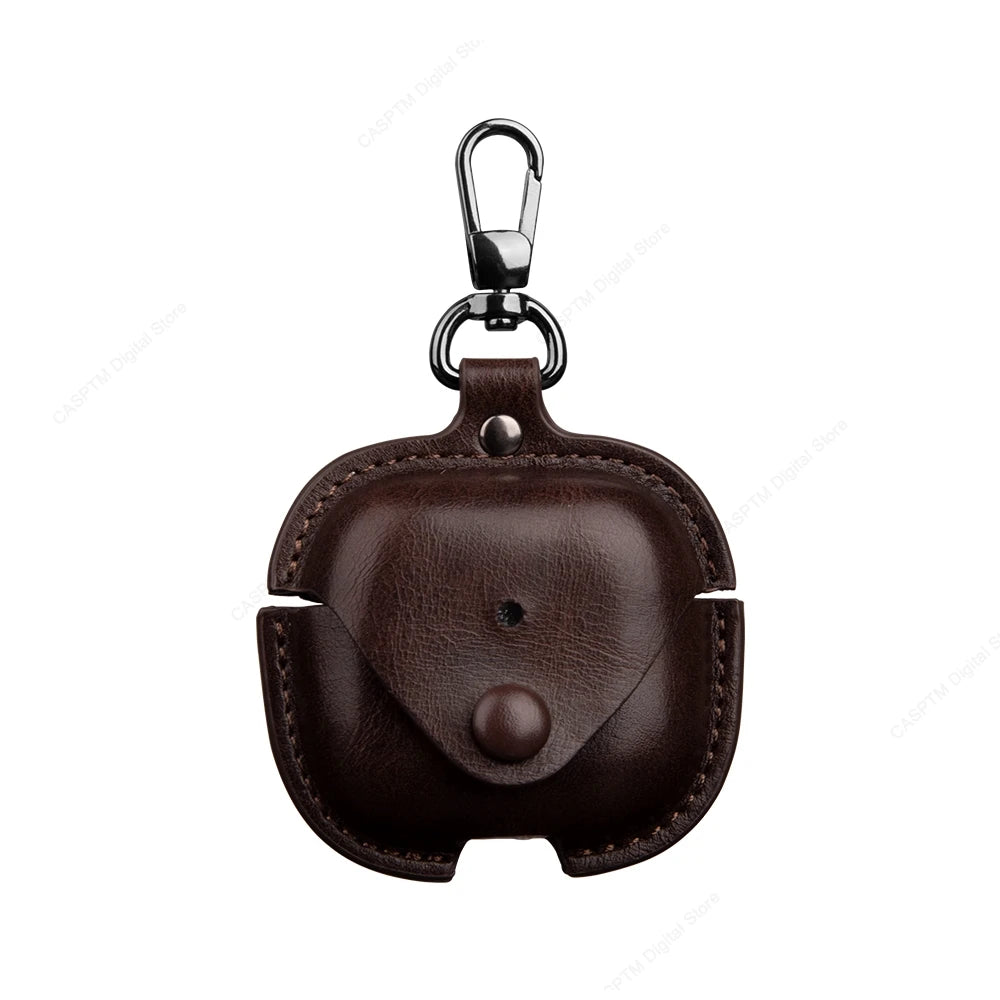 Retro Leather Case For AirPods 4 Pro 3 Business Earphone Cases For Apple AirPods 4 4th Generation Cover Headset Shell With Hook