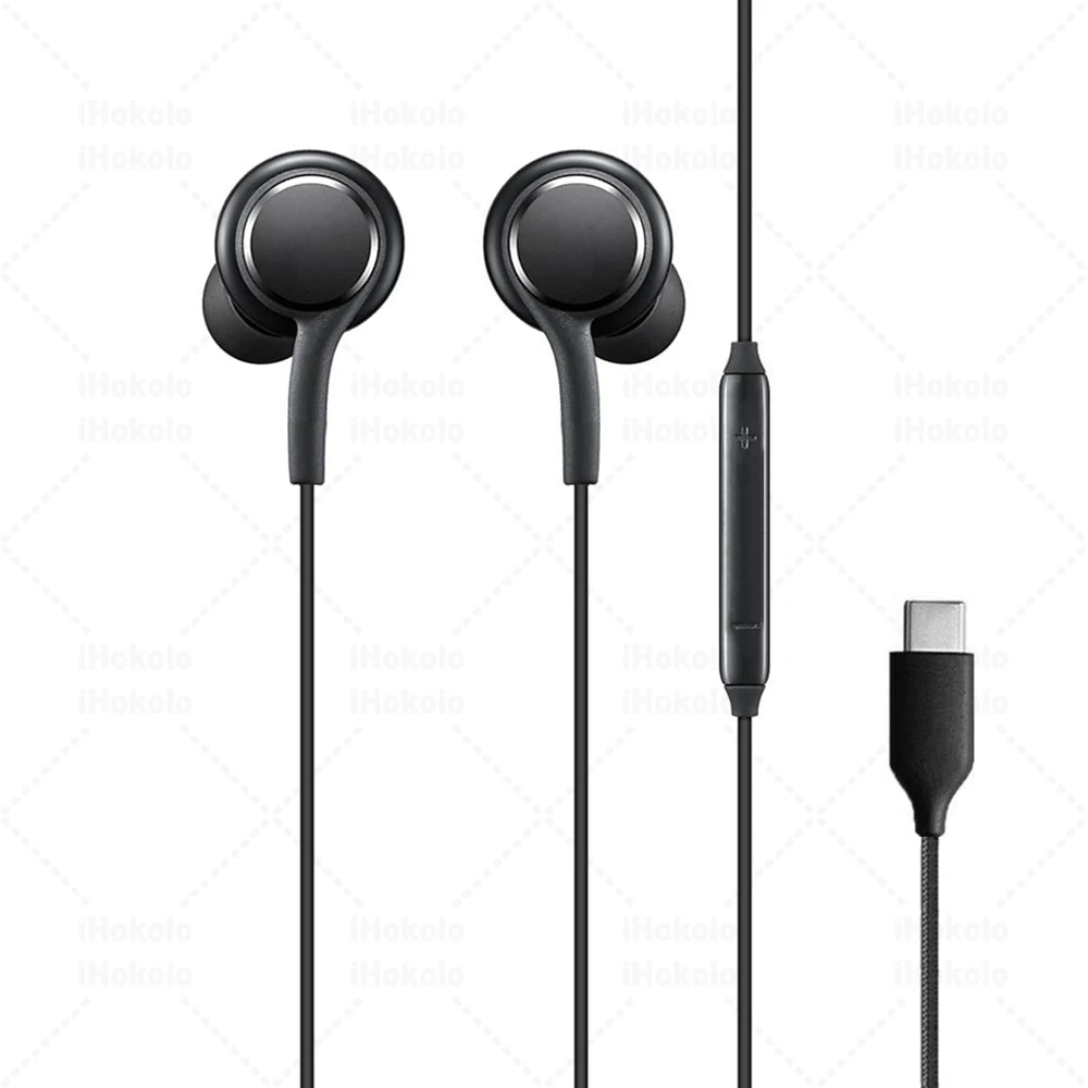 Type C Wired Earphone For Samsung Galaxy S25 S24 S23 Ultra USB C Headphones A56 A55 A54 A34 Note 20 10 3.5mm Jack Earbud Headset