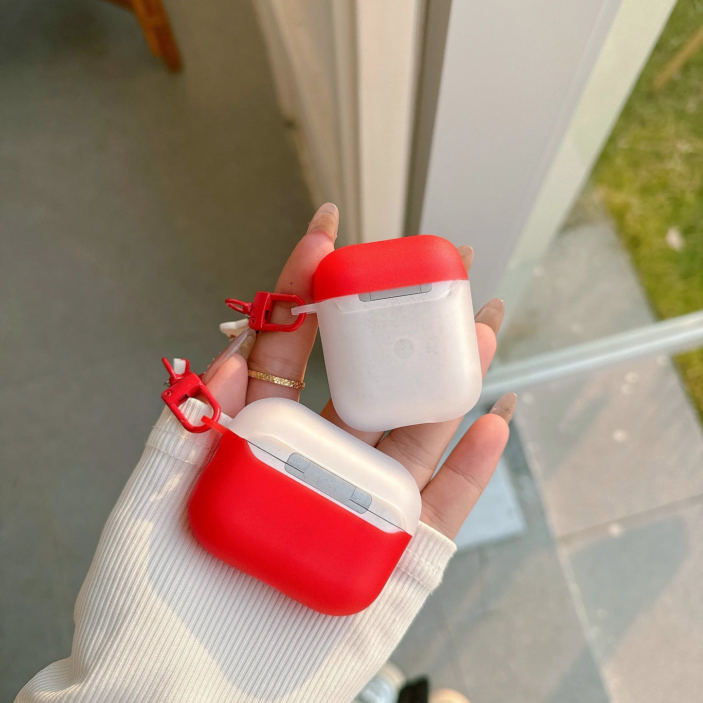 For Airpods 1 2 3 4 Pro Pro 2 Color Collision Fashion Hello Kitty Matte TPU Earphone Case Accessories Cover