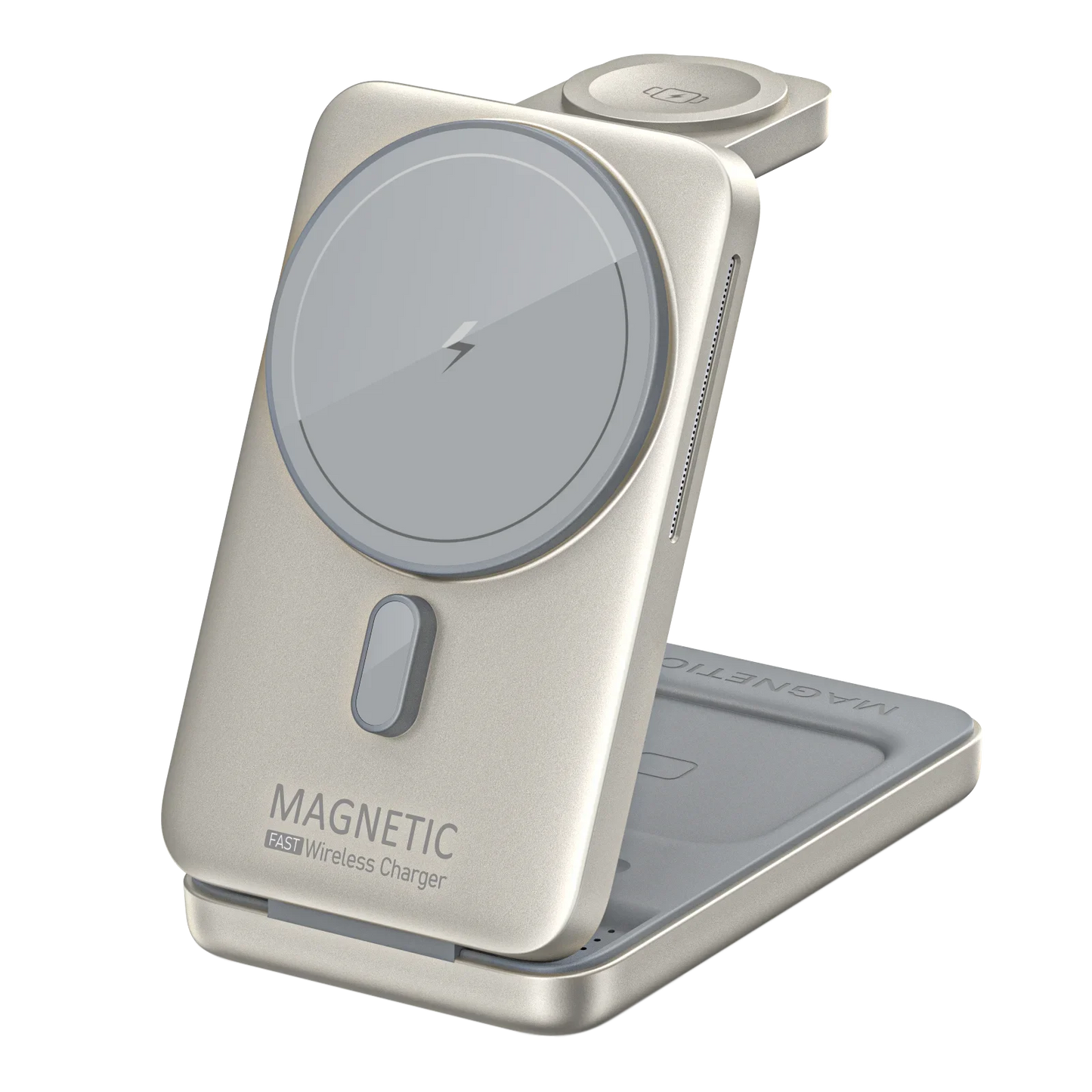 Magnetic Wireless Charger Fast Charging Station 3 In 1 Foldable Stand For iPhone17 16 15 14 13 12 Apple Watch S9 8 7 Airpods Pro