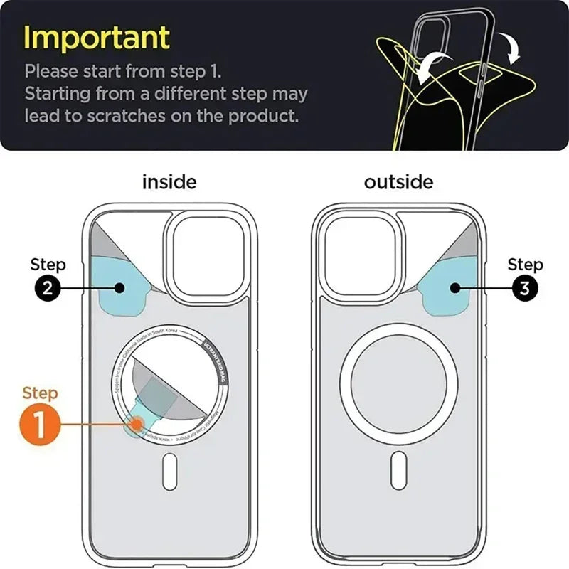 Magnetic Original Clear Case For iPhone 16 15 14 13 12 11 Pro Max Plus mini Funda For Magsafe Silicone Transparent Cover