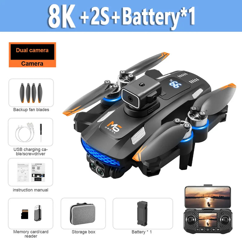 Mijia M6 Drone 8K Professional HD Camera Drones 5G WIFI FPV Video 4k UAV With screen Remote control RC Quadcopter Dron