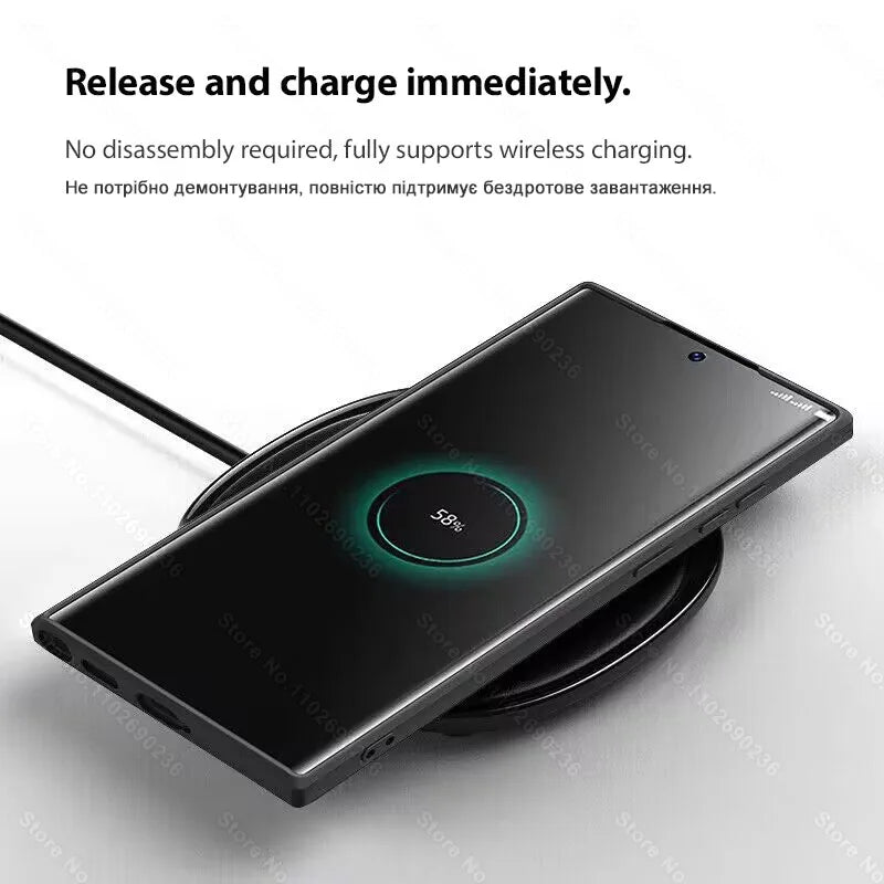 Liquid Silicone Case For Magsafe For Samsung Galaxy S24 S22 S21 S23 S25 Ultra Plus Fe Wireless Charge Magnetic Shockproof Cover