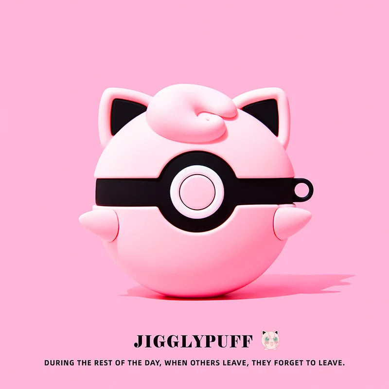 For Airpods Pro 2 Case,Pokemon Ball Shockproof Protective Earphone Silicone Cover For iphone 4 Case For Kids Boys Girls Funda