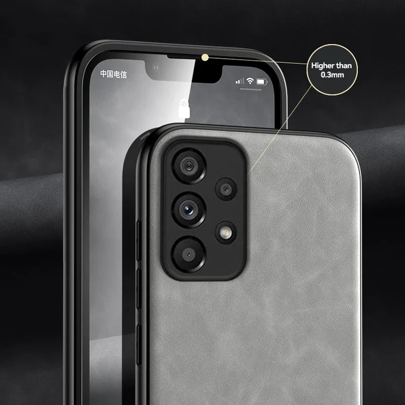 Magnetic Leather Case For Samsung Galaxy S25 S24 A54 A53 5G A52 A55 A56 S23 S22 Ultra S21 S20 FE Plus Cover Support Car Mount