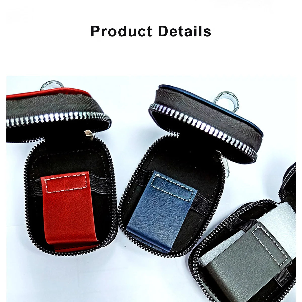 Universal Luxury Shockproof Zipper PU Leather Wireless Earphone Cover Case Fit for Airpods Earbuds Protection Sheath Classical