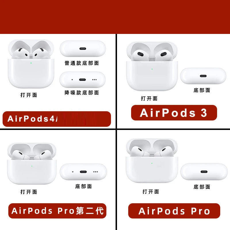 New Creative Bear Expression Graffiti Earphone Protective Case Suitable for Airpods Pro 3/4 Apple Bluetooth Earphones 1/2