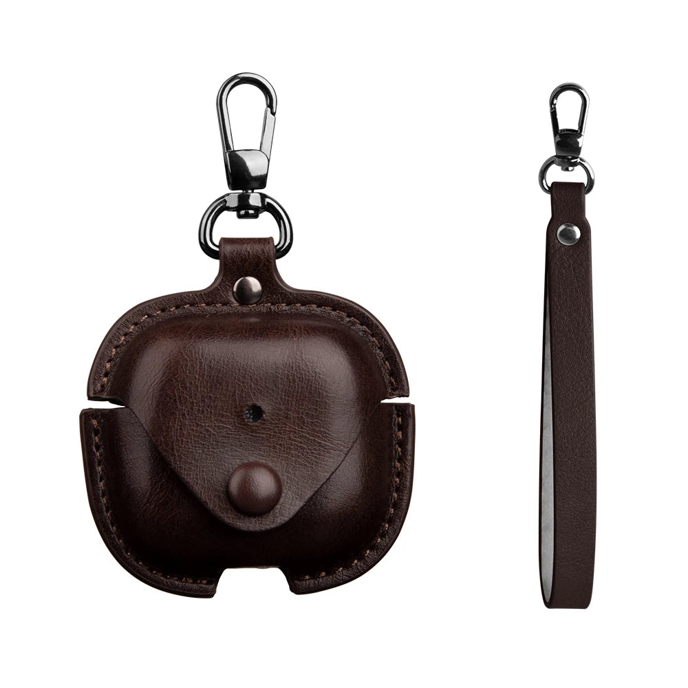 Retro Leather Case For AirPods 4 Pro 3 Business Earphone Cases For Apple AirPods 4 4th Generation Cover Headset Shell With Hook
