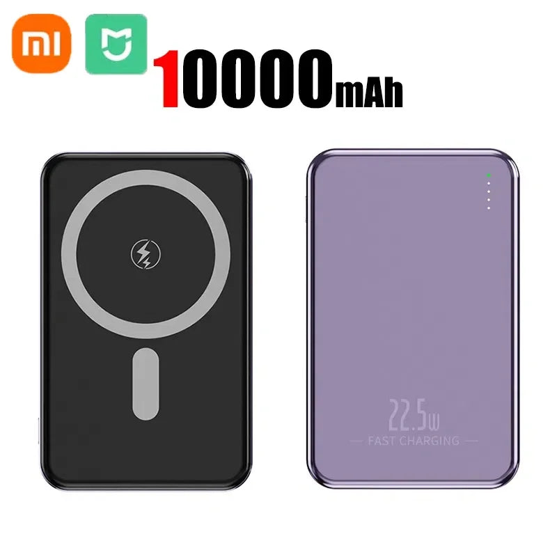 Xiaomi Ultra Slim Power Bank 50000mAh Mac Fast Charge Auxiliary Battery Magnetic Magnet Wireless Charging For IPhone Samsung