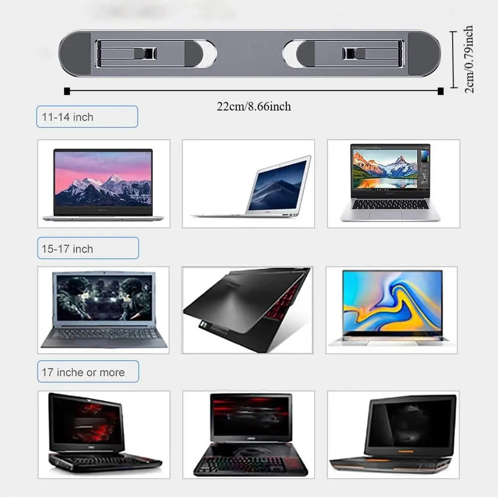 Invisible Laptop Riser Stand Universal Multiple Colors Laptop Legs Folding for MacBook/Dell/HP/Lenovo/Samsung