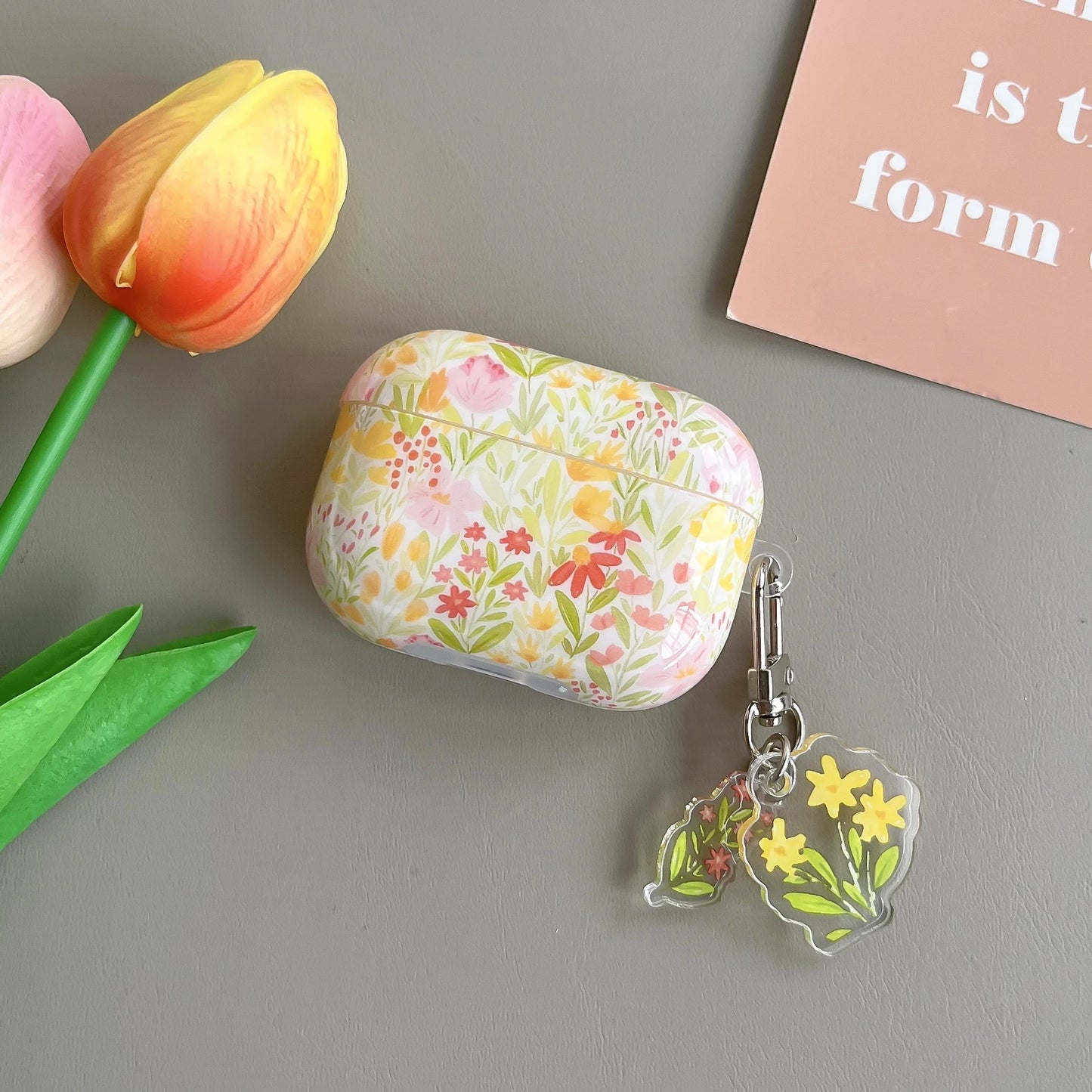 glamorous floral pattern case for the AirPods1/2 AirPods3 AirPods pro and pro2 TPU headphone covers