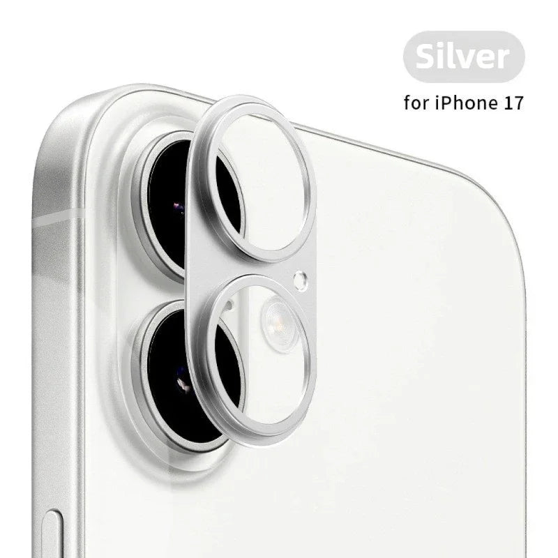 Full Cover Metal Camera Lens Protector Durable Aluminum Glass Back Shield Anti-Scratch Protection Accessories for iPhone 17