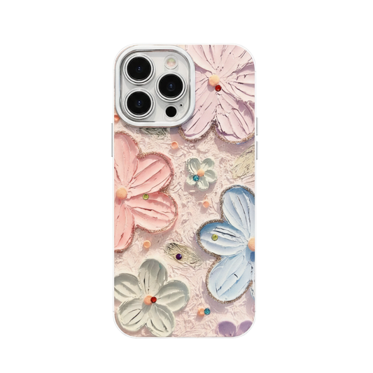 Floral Glitter Luxury iPhone Case – Mobizzio