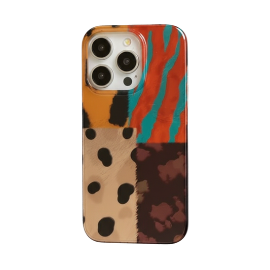 Abstract Patchwork Strap iPhone Case – Mobizzio