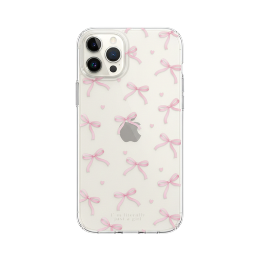 Cute Pink Heart Bow Phone Case for IPhone – Mobizzio