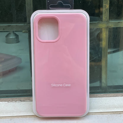 Original Official Logo Silicone Phone Cases for iPhone 11 12 13 14 15 Pro Max Skin for Apple iPhone 13 14 11 Pro Full Cover case