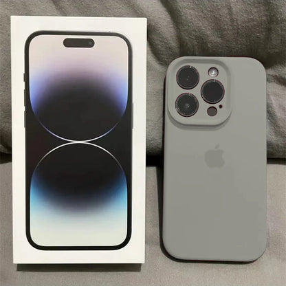 Original Liquid Silicone Phone Case For iPhone 16 15 13 12 14 Pro Max Apple Cases For iPhone 13 12 14 15 16 Plus Full Logo Cover