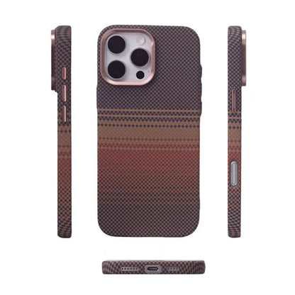 For iPhone 14 15 13 16 Pro Max Luxury Carbon Fiber Relief Magsafe Phone Case Metal Lens Matte Wireless Charging Shockproof Cover