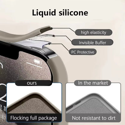 Original Liquid Soft Silicone For Magsafe Wireless Charge Magnetic Case For iPhone 16 Plus 15 14 13 12 Pro Max 11 Cover