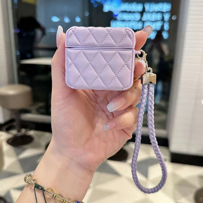 Fashionable high-end Leather PU Earphone Cover For AirPods 4 For AirPods Pro 2nd Cases For AirPods 3 2 1 Anti-lost Headphone Bag