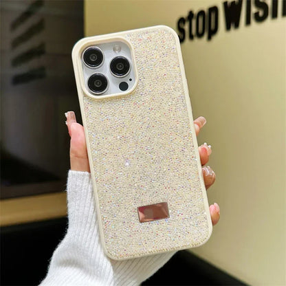 Luxury Bling Glitter Phone Case For iPhone 16 Pro Max 15Pro 14plus 13 12 Vogue Protective Soft Diamond Cover Protective Shell