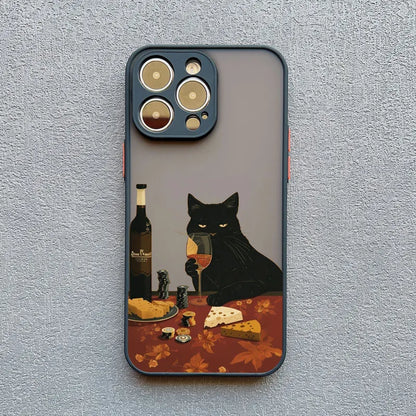 Funny Cat Daily Life Phone Case For iPhone 11 Case iPhone 12 14 Pro Max Mini 16 13 15 Pro Max 7 8 Plus XR XS X Shockproof Covers