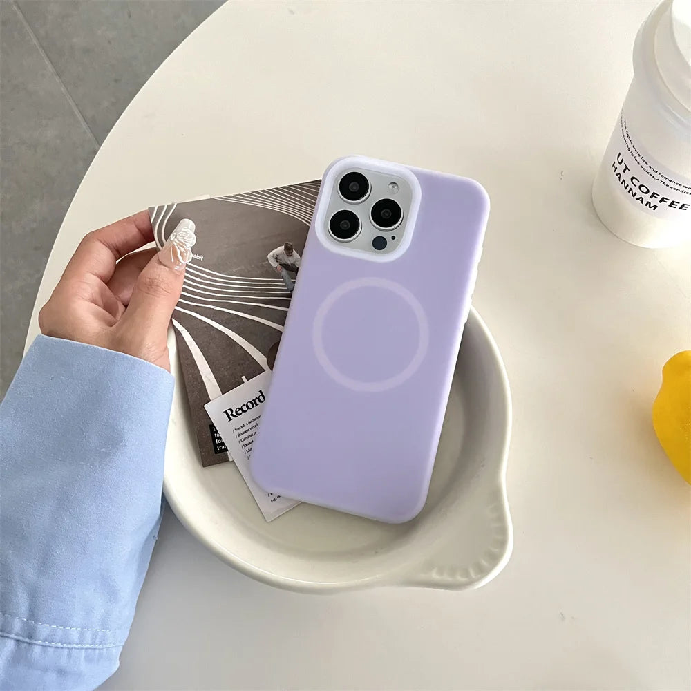 Luxury Jelly Liquid Silicone Magnetic For Magsafe Case For iPhone 17 Air 16 E 15 14 13 12 11 Pro Max Plus Shockproof Matte Cover