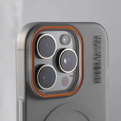 Ultra Thin Frosted Barcode Wireless Charging MagSafe Phone Case for iPhone 17 16 14 15 13 12 Pro Max Translucent Hard PC Cover