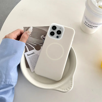 Luxury Jelly Liquid Silicone Magnetic For Magsafe Case For iPhone 17 Air 16 E 15 14 13 12 11 Pro Max Plus Shockproof Matte Cover