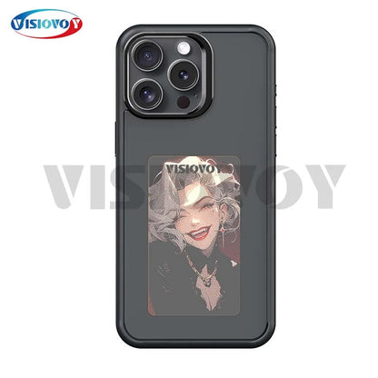 Premium NFC E-Ink Screen Phone Case – Customizable DIY Smart Cover for iPhone 13/14/15/16 Pro