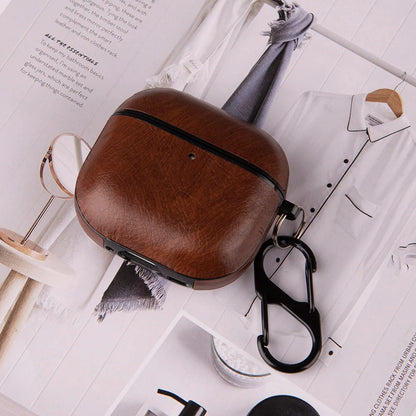 Retro Leather PU Case For AirPods 4 4th ANC 2024 Cover With Cleaner Pen Headphone Wireless Charging Box For AirPods 4 Coque Capa