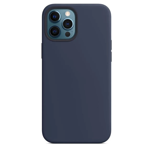 Original Official Logo Silicone Phone Cases for iPhone 11 12 13 14 15 Pro Max Skin for Apple iPhone 13 14 11 Pro Full Cover case
