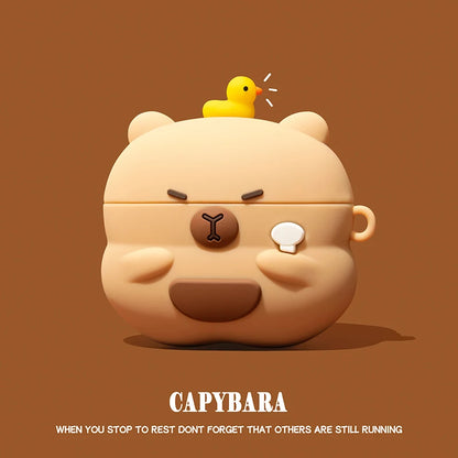 Cover for AirPods 4 2024 Cartoon Sugar Bubble Gum Earphone Case for Apple AirPods Pro 2 Charging Box Hedgehog Case for AirPods 3