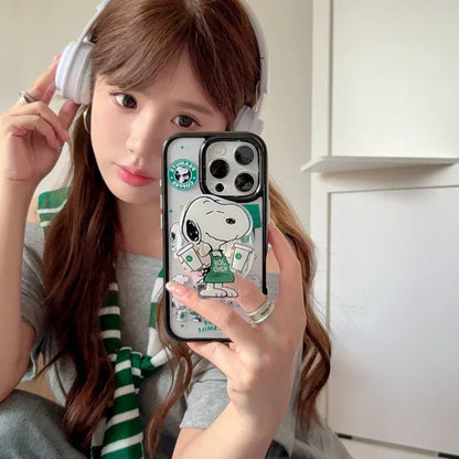 Cute Cartoon Sticker Art iPhone Case – Mobizzio