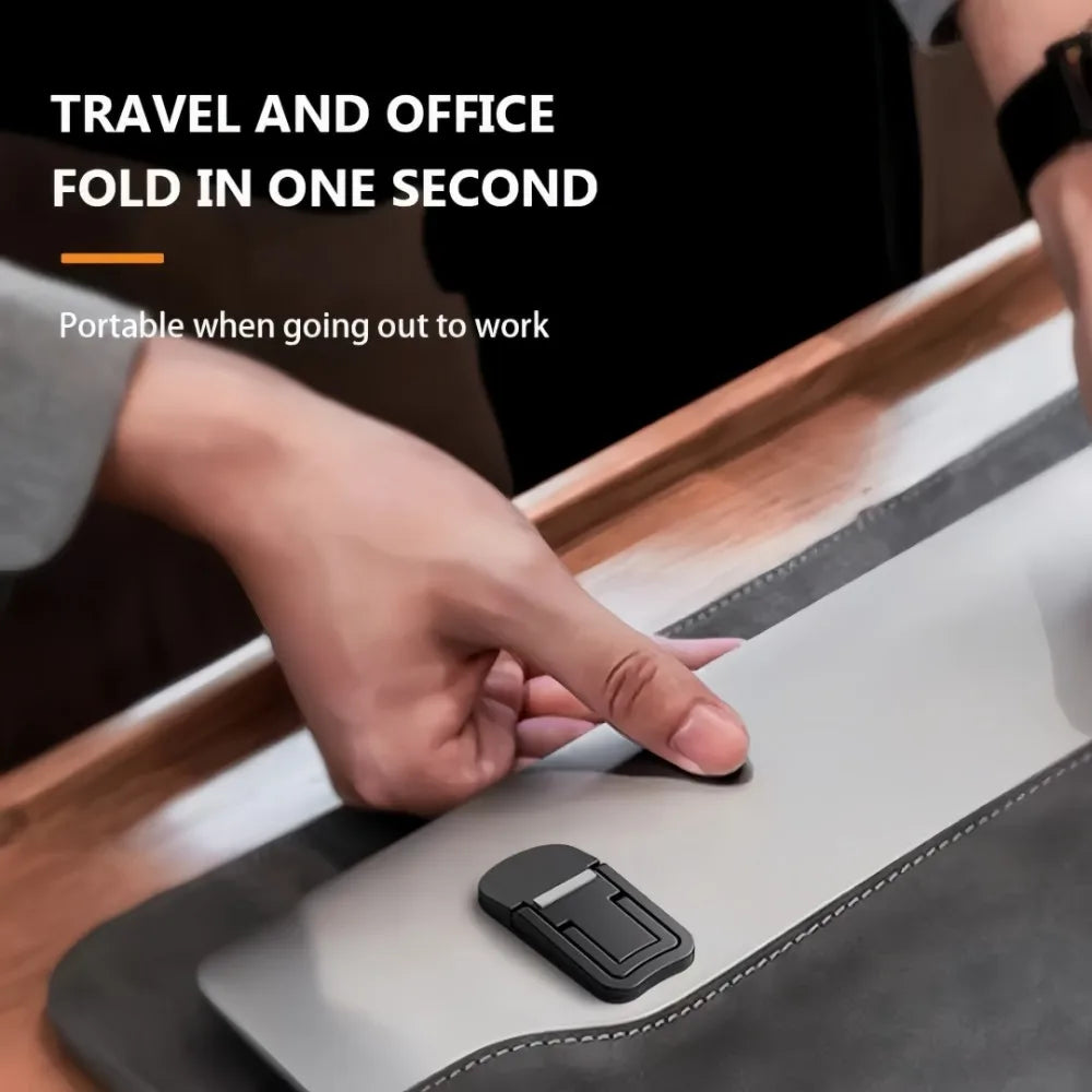 2pcs Laptop Stand Invisible Adhesive Folding Storage Keyboard Foot Pad Support Shelf for Home Office Desktop Stand Radiator Base