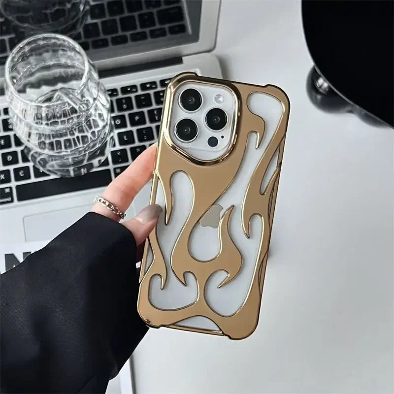 3D Flame Pattern Slim iPhone Case – Mobizzio