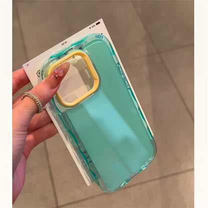Luxury Jelly Candy Shockproof Case for iPhone 17 Air 16 15 14 Plus 13 12 11 Pro Max Soft Hit Color Bumper Armor Aesthetic Cover