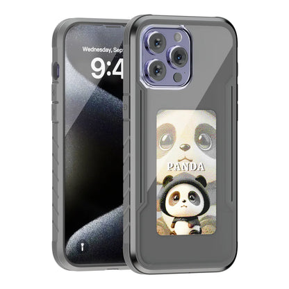 WINKNOWS DIY Smart NFC Ink Screen Phone Case – Tempered Glass, Shockproof & Full Coverage (iPhone 13–16 Series)