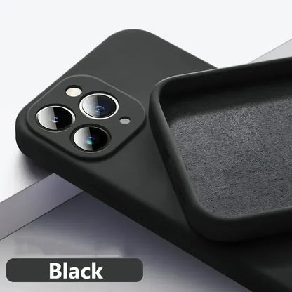 Official Phone Case For IPhone 17 Air 16 15 14 13 11 12 17 Pro Max Plus Silicone Solid Color Fall and Collision Protection Cover